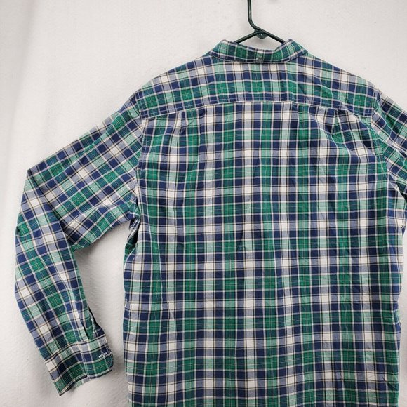 American Eagle Outfitters Shirt Mens Blue Plaid 100% Cotton Size Extra Large - Picture 10 of 12
